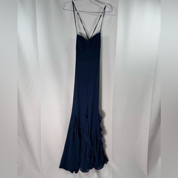 Lulus Dresses & Skirts - Lulus Elegant Navy Blue Evening Gown M